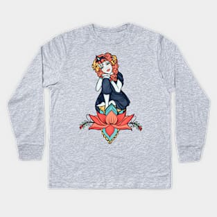 zen goddess Kids Long Sleeve T-Shirt